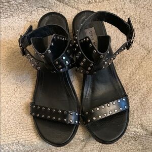 Steve Madden Black Studded Sandals
